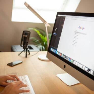 Navigateur web sur un ordinateur portable